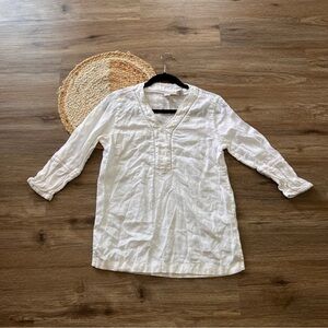 JOIE 100% Linen 3/4 Sleeve Womens Top